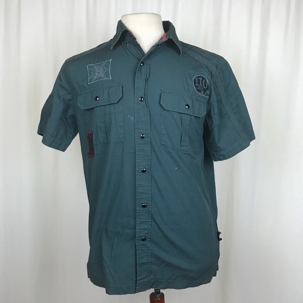 Harley Davidson MENS Small Snap Button Shirt